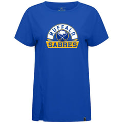 Buffalo Sabres Levelwear Women's Influx Banner Arch T-Shirt - Royal | US 203145209