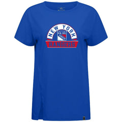 New York Rangers Levelwear Women's Influx Banner Arch T-Shirt - Royal | US 203145212