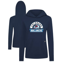 Colorado Avalanche Levelwear Women's Relay Banner Arch Pullover Hoodie - Navy | US 203145234