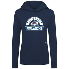 Colorado Avalanche Levelwear Women's Relay Banner Arch Pullover Hoodie - Navy | US 203145234