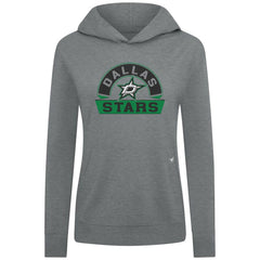 Dallas Stars Levelwear Women's Relay Banner Arch Pullover Hoodie - Gray | US 203145237