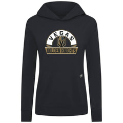 Vegas Golden Knights Levelwear Women's Relay Banner Arch Pullover Hoodie - Black | US 203145244
