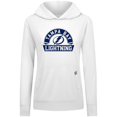Tampa Bay Lightning Levelwear Women's Relay Banner Arch Pullover Hoodie - White | US 203145254