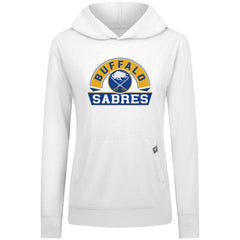 Buffalo Sabres Levelwear Women's Relay Banner Arch Pullover Hoodie - White | US 203145261