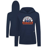 Edmonton Oilers Levelwear Women's Relay Banner Arch Pullover Hoodie - Navy | US 203145265