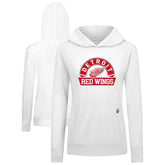 Detroit Red Wings Levelwear Women's Relay Banner Arch Pullover Hoodie - White | US 203145268