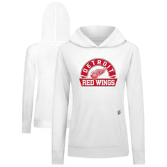 Detroit Red Wings Levelwear Women's Relay Banner Arch Pullover Hoodie - White | US 203145268