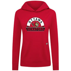 Ottawa Senators Levelwear Women's Relay Banner Arch Pullover Hoodie - Red | US 203145270