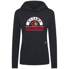 Ottawa Senators Levelwear Women's Relay Banner Arch Pullover Hoodie - Black | US 203145271