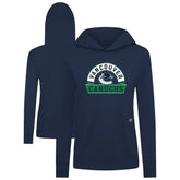 Vancouver Canucks Levelwear Women's Relay Banner Arch Pullover Hoodie - Navy | US 203145274