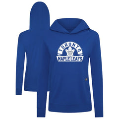 Toronto Maple Leafs Levelwear Women's Relay Banner Arch Pullover Hoodie - Royal | US 203145275