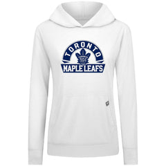 Toronto Maple Leafs Levelwear Women's Relay Banner Arch Pullover Hoodie - White | US 203145277