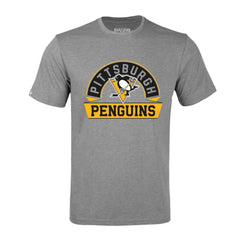 Pittsburgh Penguins Levelwear Richmond Banner Arch T-Shirt - Gray | US 203145297