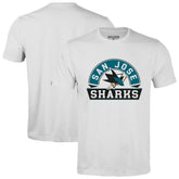 San Jose Sharks Levelwear Richmond Banner Arch T-Shirt - White | US 203145306