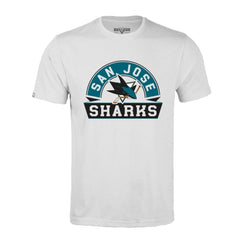 San Jose Sharks Levelwear Richmond Banner Arch T-Shirt - White | US 203145306
