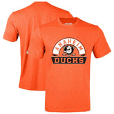 Anaheim Ducks Levelwear Richmond Banner Arch T-Shirt - Heather Orange | US 203145319
