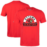 Ottawa Senators Levelwear Richmond Banner Arch T-Shirt - Red | US 203145327