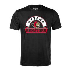 Ottawa Senators Levelwear Richmond Banner Arch T-Shirt - Black | US 203145334