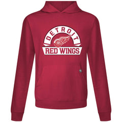 Detroit Red Wings Levelwear Relay Banner Arch Pullover Hoodie - Red | US 203145413
