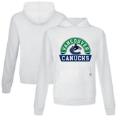 Vancouver Canucks Levelwear Relay Banner Arch Pullover Hoodie - White | US 203145419