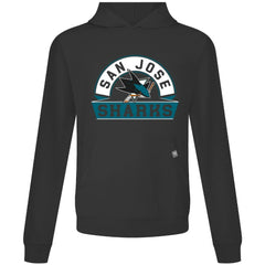 San Jose Sharks Levelwear Relay Banner Arch Pullover Hoodie - Black | US 203145438