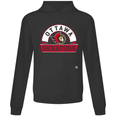 Ottawa Senators Levelwear Relay Banner Arch Pullover Hoodie - Black | US 203145460