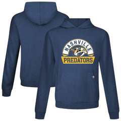 Nashville Predators Levelwear Relay Banner Arch Pullover Hoodie - Navy | US 203145467