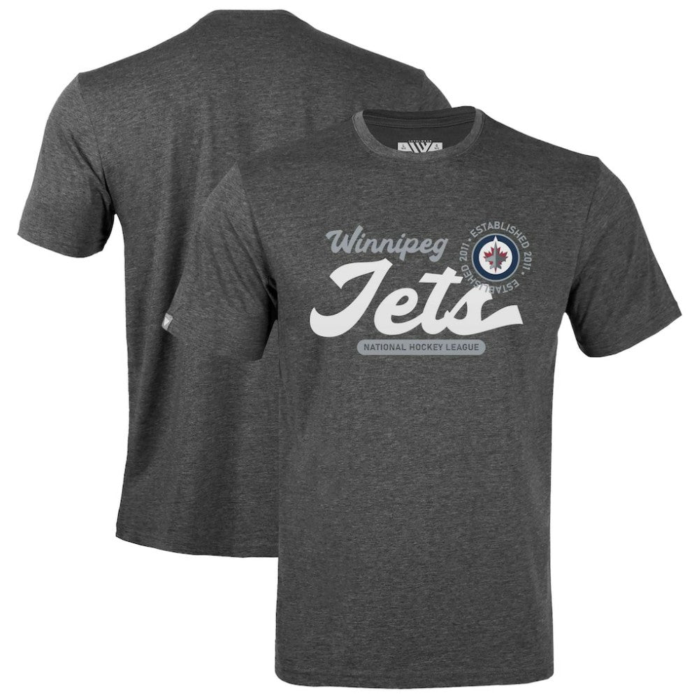 Winnipeg Jets Levelwear Youth Little Richmond Monument T-Shirt - Gray | US 203145522