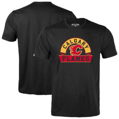 Calgary Flames Levelwear Youth Little Richmond Banner Arch T-Shirt - Black | US 203145539