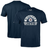 Winnipeg Jets Levelwear Youth Little Richmond Banner Arch T-Shirt - Navy | US 203145566