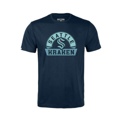Seattle Kraken Levelwear Youth Little Richmond Banner Arch T-Shirt - Navy | US 203145570