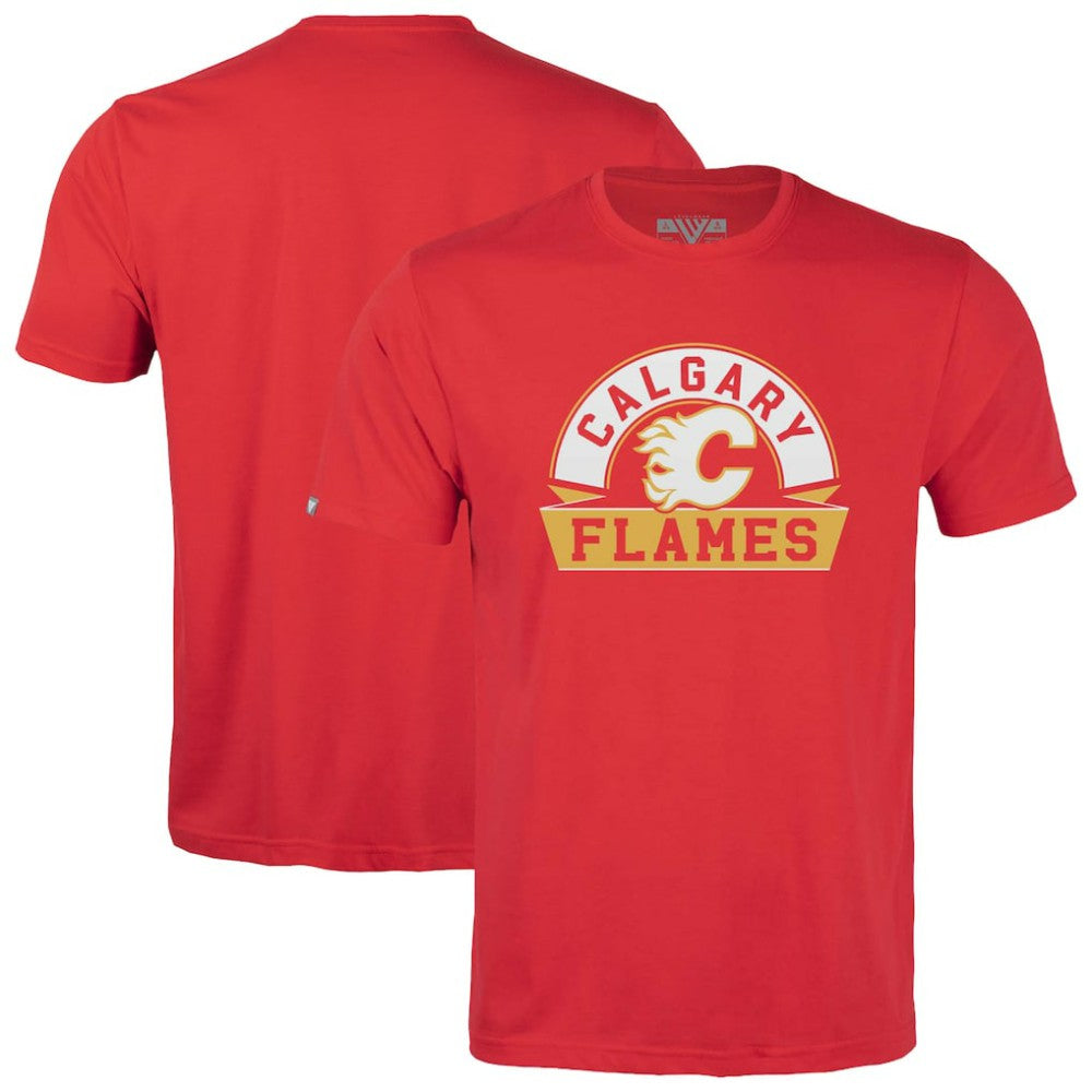 Calgary Flames Levelwear Youth Little Richmond Banner Arch T-Shirt - Red | US 203145576