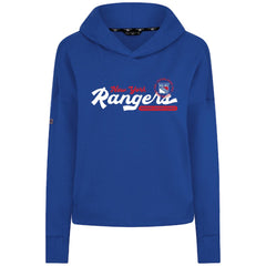 New York Rangers Levelwear Women's Sweet Monument Tri-Blend Cropped Pullover Hoodie - Royal | US 203145658