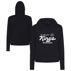 Los Angeles Kings Levelwear Women's Sweet Monument Tri-Blend Cropped Pullover Hoodie - Black | US 203145664