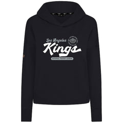 Los Angeles Kings Levelwear Women's Sweet Monument Tri-Blend Cropped Pullover Hoodie - Black | US 203145664