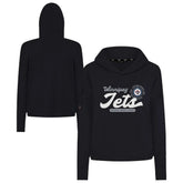 Winnipeg Jets Levelwear Women's Sweet Monument Tri-Blend Cropped Pullover Hoodie - Black | US 203145666