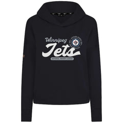 Winnipeg Jets Levelwear Women's Sweet Monument Tri-Blend Cropped Pullover Hoodie - Black | US 203145666