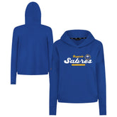 Buffalo Sabres Levelwear Women's Sweet Monument Tri-Blend Cropped Pullover Hoodie - Royal | US 203145671