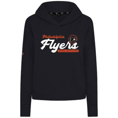 Philadelphia Flyers Levelwear Women's Sweet Monument Tri-Blend Cropped Pullover Hoodie - Black | US 203145673