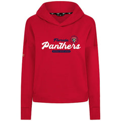 Florida Panthers Levelwear Women's Sweet Monument Tri-Blend Cropped Pullover Hoodie - Red | US 203145683
