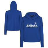 Tampa Bay Lightning Levelwear Women's Sweet Monument Tri-Blend Cropped Pullover Hoodie - Royal | US 203145685
