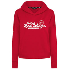 Detroit Red Wings Levelwear Women's Sweet Monument Tri-Blend Cropped Pullover Hoodie - Red | US 203145687