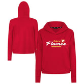 Calgary Flames Levelwear Women's Sweet Monument Tri-Blend Cropped Pullover Hoodie - Red | US 203145692