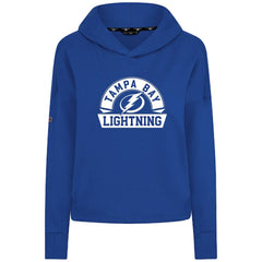 Tampa Bay Lightning Levelwear Women's Sweet Banner Arch Tri-Blend Cropped Pullover Hoodie - Royal | US 203145734