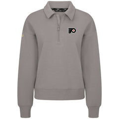 Philadelphia Flyers Levelwear Women's Canmore Quarter-Zip Pullover - Gray | US 203145745