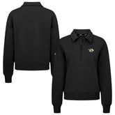 Nashville Predators Levelwear Women's Canmore Quarter-Zip Pullover - Black | US 203145750