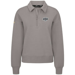 Los Angeles Kings Levelwear Women's Canmore Quarter-Zip Pullover - Gray | US 203145764
