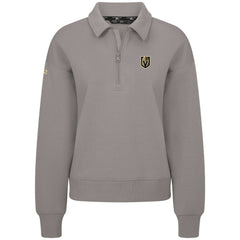 Vegas Golden Knights Levelwear Women's Canmore Quarter-Zip Pullover - Gray | US 203145774