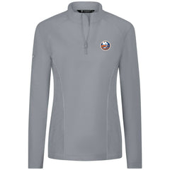 New York Islanders Levelwear Women's Upright Quarter-Zip Pullover - Gray | US 203145853