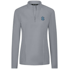 Seattle Kraken Levelwear Women's Upright Quarter-Zip Pullover - Gray | US 203145866